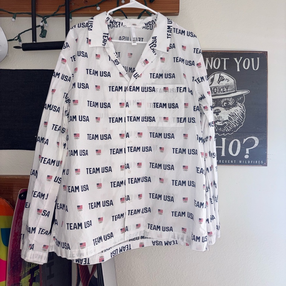 SKIMS Team USA Pajama Top